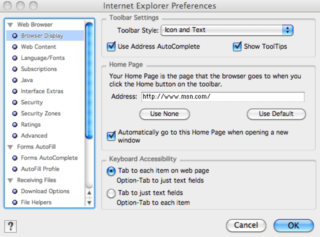 Install internet explorer mac